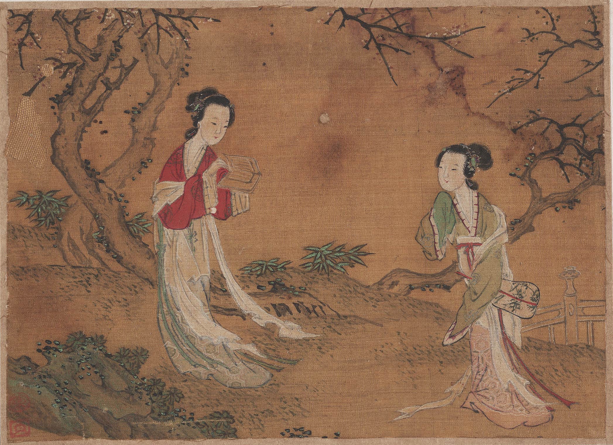 《赏古画中的美人图》