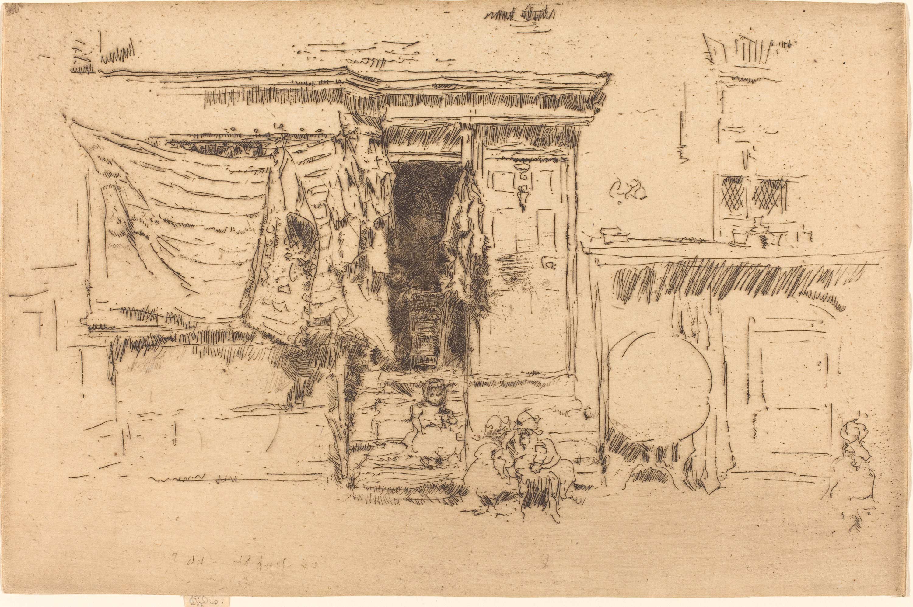 美国现实主义画家——惠斯勒素描作品集