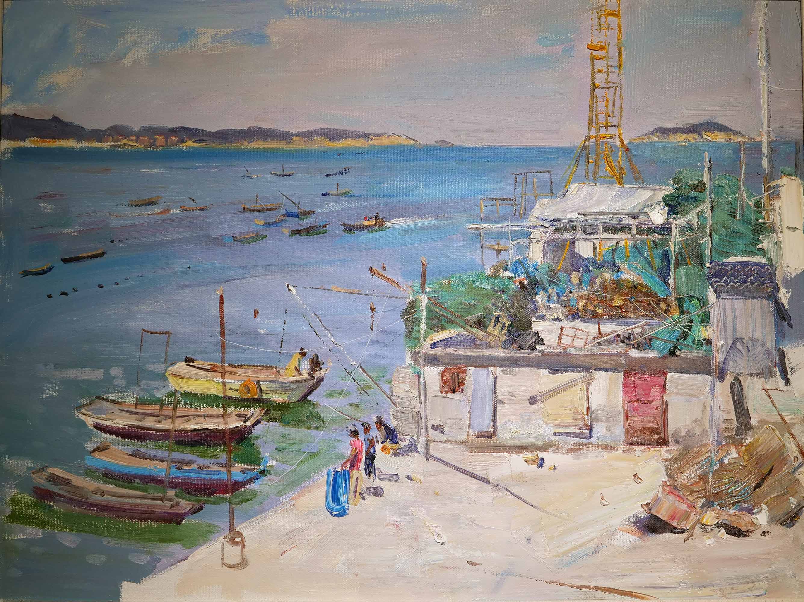草原与海写生展