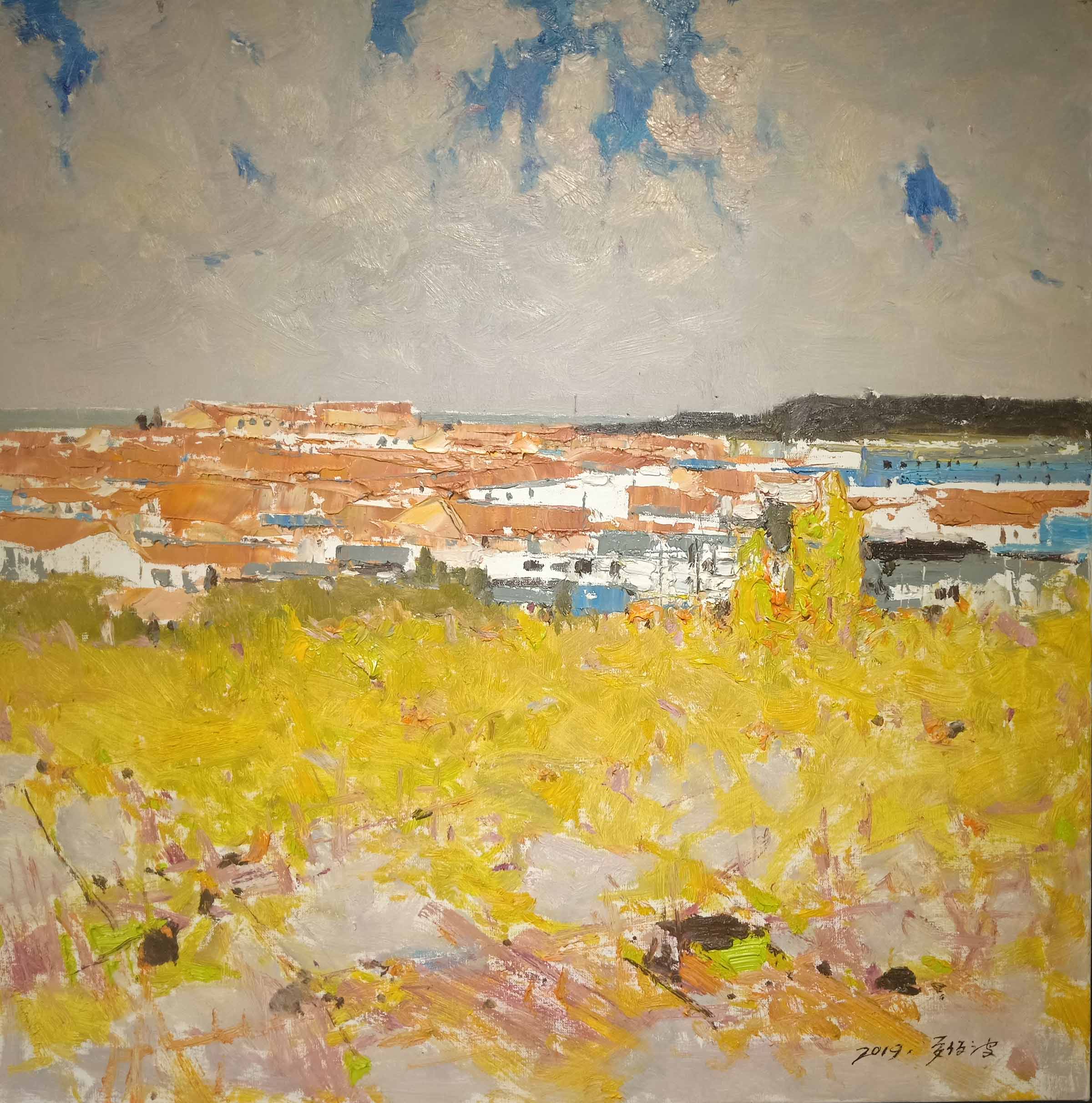 草原与海写生展