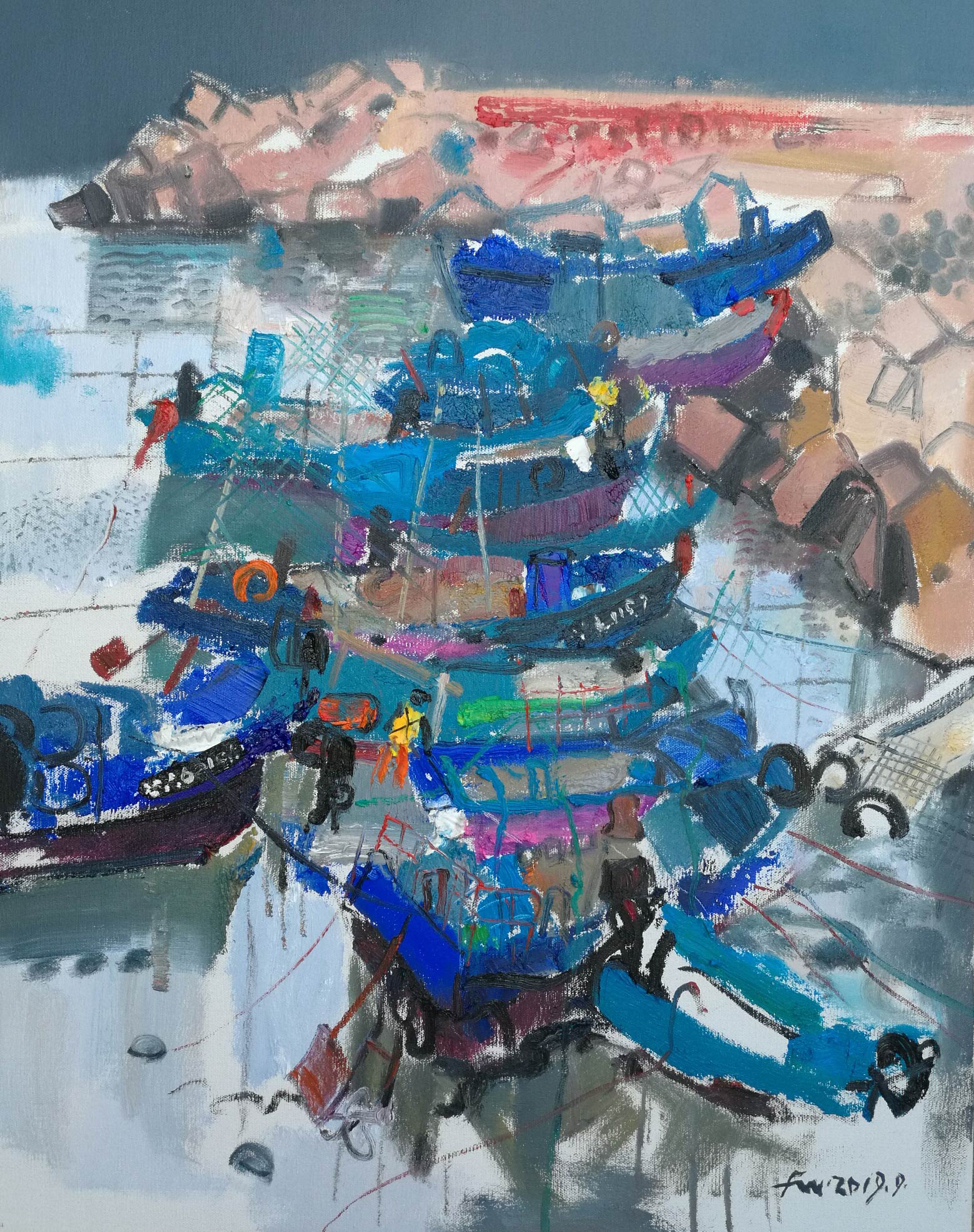 草原与海写生展