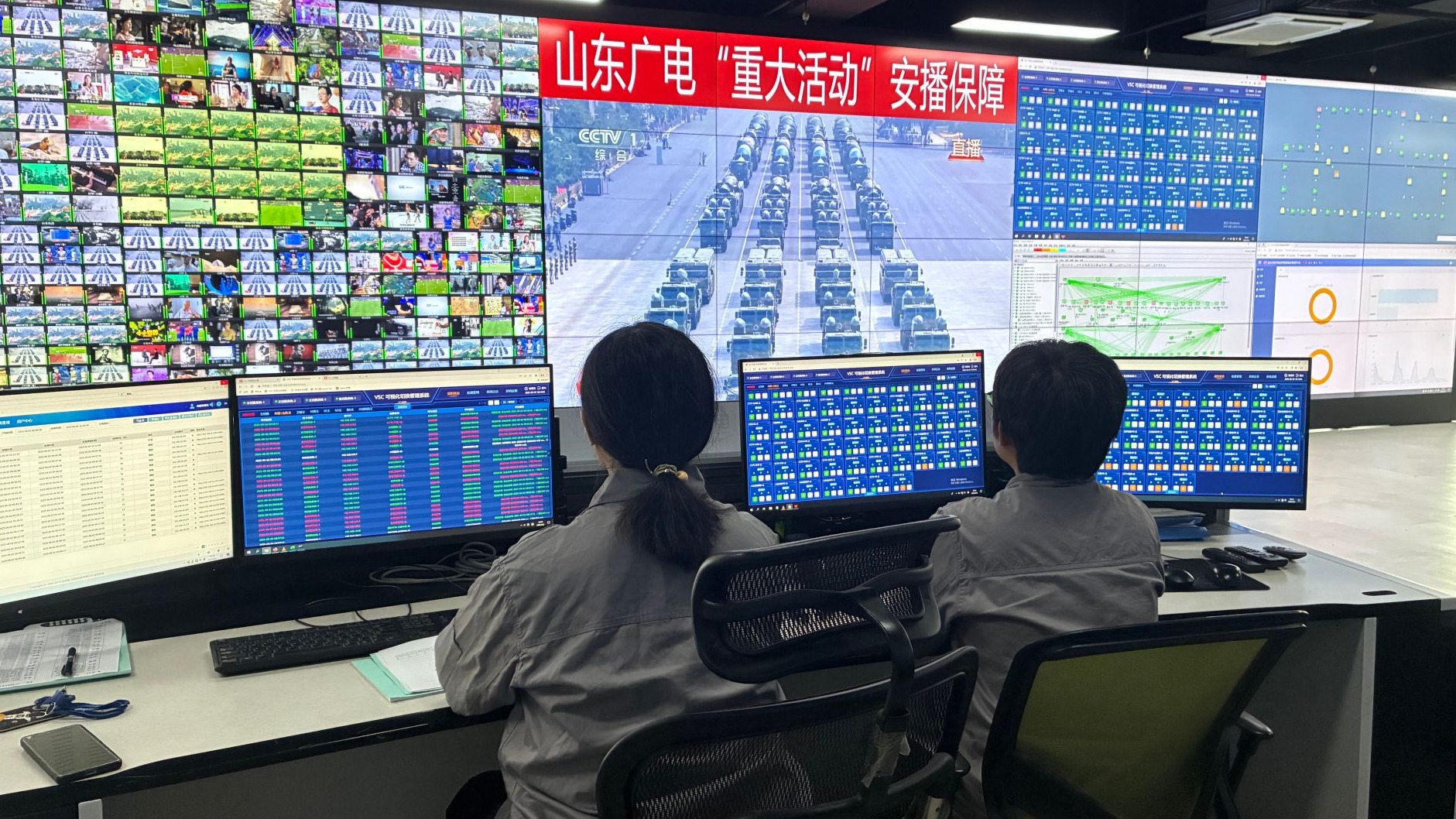 公司圓滿完成九三閱兵安播保障任務
