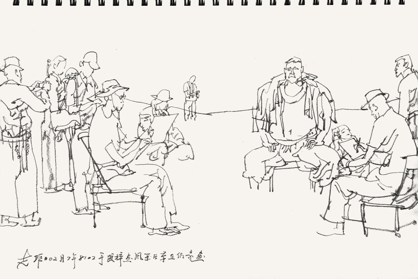孔維克內(nèi)蒙古寫生欣賞(速寫)