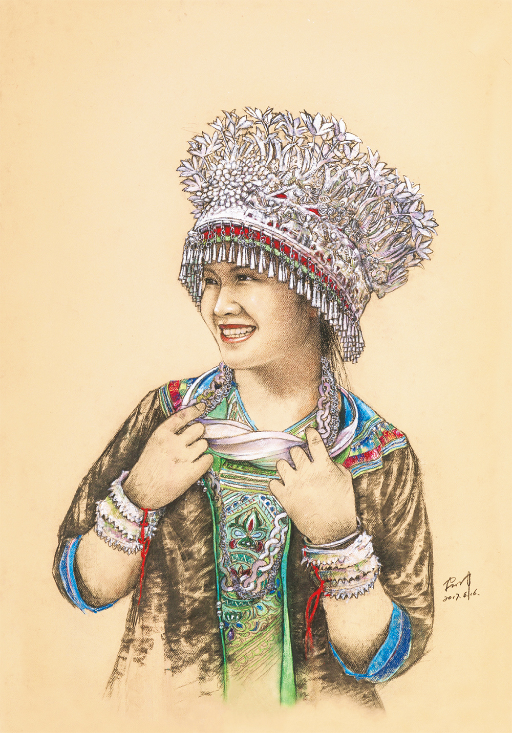 姜宏伟《苗家女》