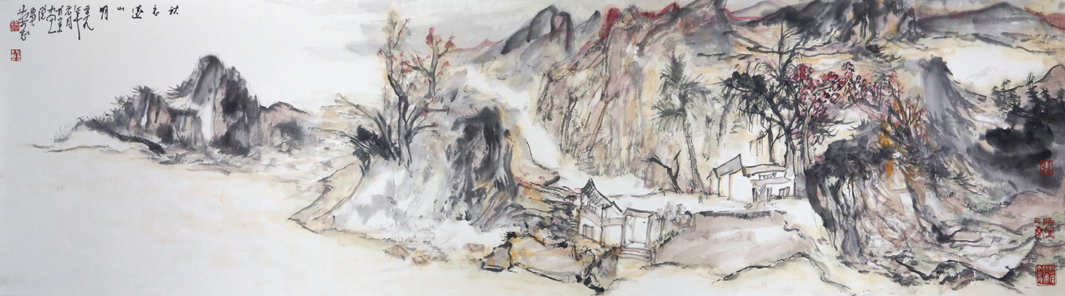 贾荣志《秋意远山明》