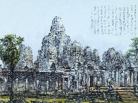 吴哥印象-----山东画院赴柬埔寨采风写生作品展