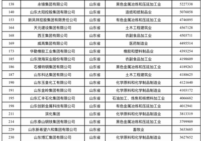 2019中国民营企业500强出炉，61家山东企业榜上有名！