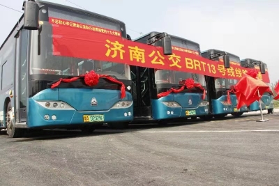 济南公交BRT13号线开通！连接山东第一医科大学至黄冈路