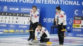 中国女子冰壶队获得第四名