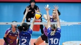天津女排3-0完胜上海