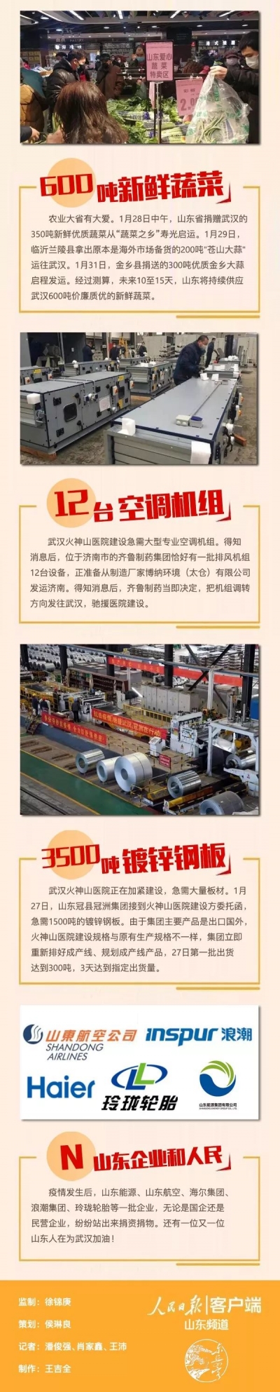 八组数据，读懂山东对湖北深沉的爱  