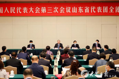 十三届全国人大三次会议山东代表团成立 推选刘家义为团长