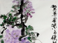 张海平《紫藤》