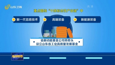 强信心 稳经济 促发展 | 山东：发挥政府引导基金作用 推动工业经济高质量发展 