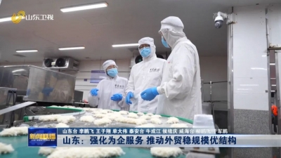 强信心 稳经济 促发展｜山东：强化为企服务 推动外贸稳规模优结构