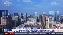 《中国公共采购发展报告（2023）》发布 2023年全国公共采购总额46万亿元