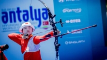 杨晓蕾获得射箭世界杯反曲弓女子个人金牌