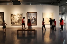“沿着黄河遇见海——鲁豫有约黄河优秀美术作品展”在河南省美术馆展出