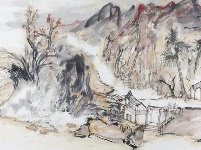 贾荣志《秋意远山明》