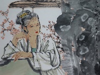 吴磊《小园初秋图》
