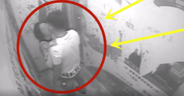 情侣在电梯内秀恩爱，开门后等待他的却是警察，场面瞬间尴尬！