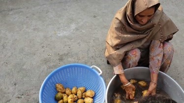印度老奶奶-脆皮薯片-为无家可归的儿童准备晚餐 -