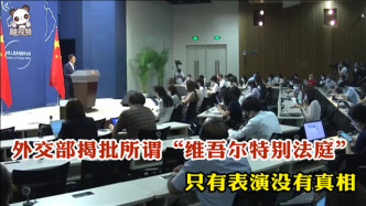 外交部揭批所谓“维吾尔特别法庭”：只有表演没有真相