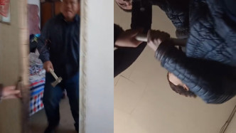 女儿录下父亲家暴视频取证 男子面目狰狞冲进屋内 手机被扔地上猛踹