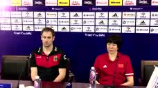 赛后采访德国主帅：轮换球员出于赛程考虑 朱婷不上场中国女排同样出色
