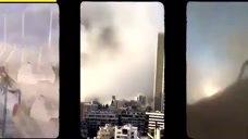 15个镜头角度看黎巴嫩首都爆炸 冲击波袭来势不可挡