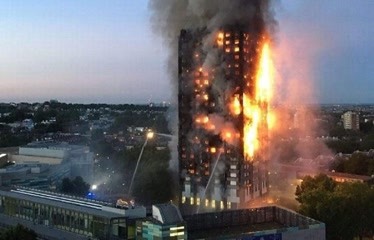 大楼明明都是钢筋混泥土建的，为什么一着火，整楼都会烧起来？