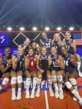 美国女排3-1逆转战胜巴西 实现世界女排联赛三连冠